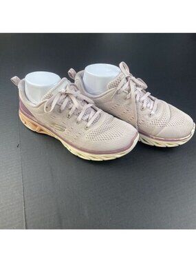 SKECHERS Memory Foam Air Cooled Women’s Run Train Shoes Purple Pink Size 8.5